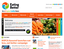 Tablet Screenshot of eating-better.org
